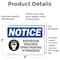 Signmission 3.5 in Height, 5 in Width, Vinyl Decal, Rectangle OS-2PACK-NS-D-35-L-18054 - alternate 2